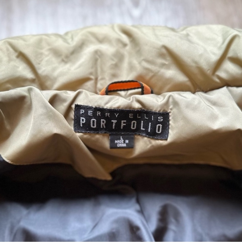 Perry Ellis Light Brown Quilted Jacket - Picture 4 of 5